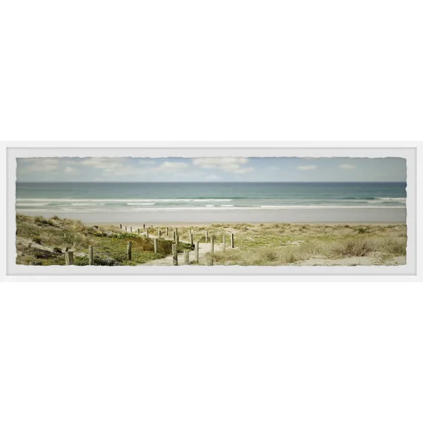 Marmont Hill A Distant View Framed Wall Art, Size: 15 inch x 45 inch