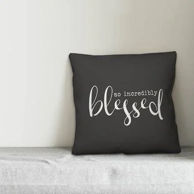 Colley Square Pillow Cover & Insert Gracie Oaks Color: Black/White - Size: 16x22 x 16x22