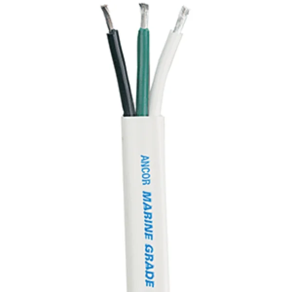 Ancor White Triplex Cable - 14/3 AWG - 500 ft