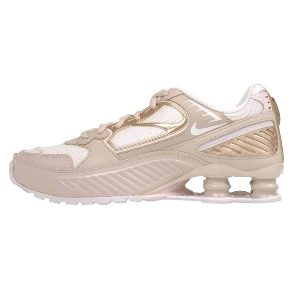 Nike Womens Shox Enigma Shoes Sand/White/Pink Size 8.5
