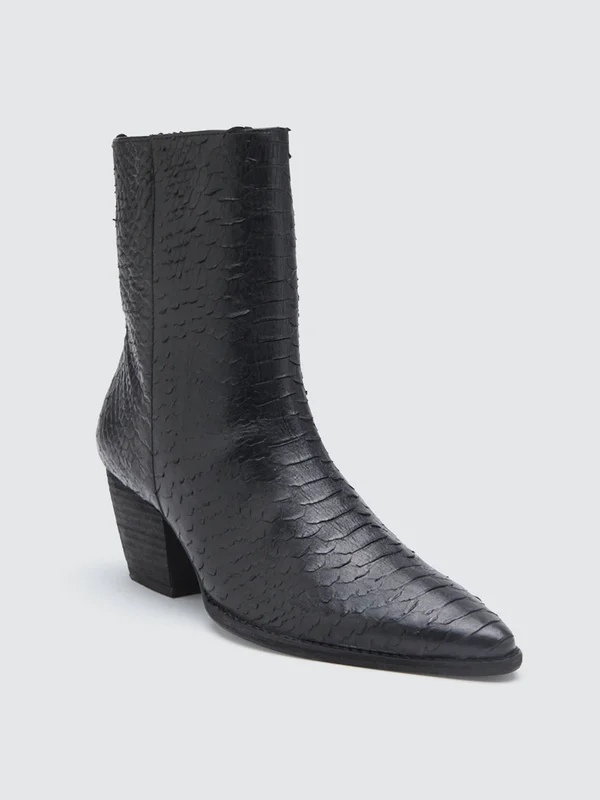 Matisse Caty Western Pointed Toe Bootie - Black - 9 W