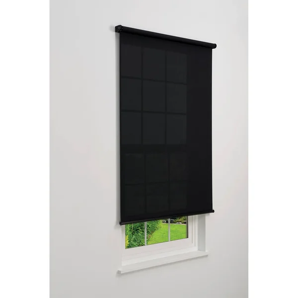 Linen Avenue Cordless 5% Solar Screen Standard Roller Shade - White 28 W x 78 H