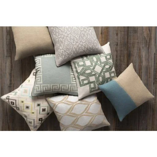 Surya DD011-2222 Dip Dyed 22 x 22 inch Khaki/Taupe Pillow Cover