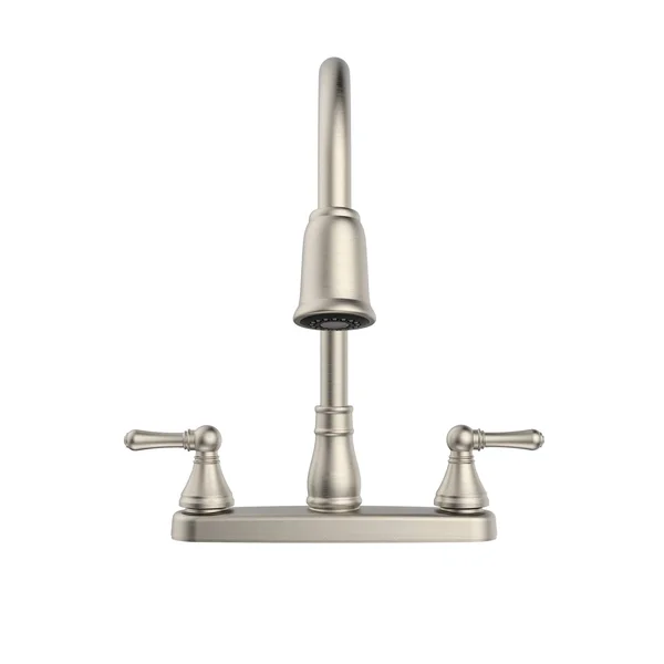 Belanger EBE78WBN2 Non-Metallic Two-Handle Pull-Down Kitchen Faucet - Brushed Nickel