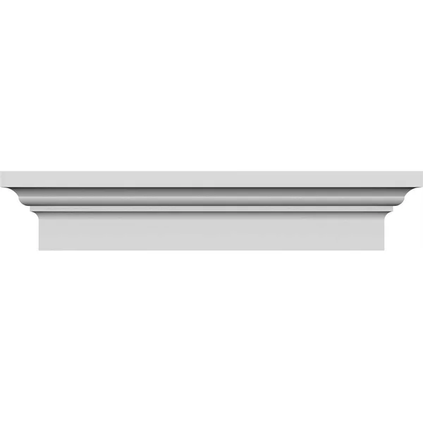 Ekena Millwork CRH05X98ST 98x22 Bottom Width x 102 3/8x22 Top Width x 5x22H x 1 7/8x22P Stratford Crosshead