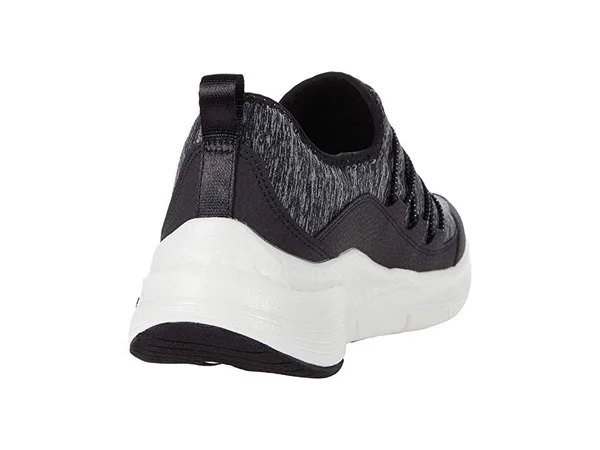 Skechers Women's Arch Fit Rainbow View Slip On, Black/White