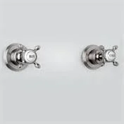 Rohl U.3231X Perrin & Rowe Satin Nickel Wall Valves