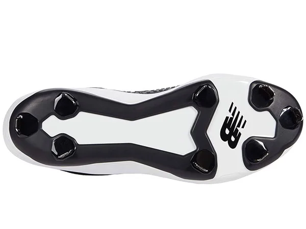 New Balance 3000V5 Metal Black/White Men's Baseball Cleat Shoes, Size: 12.5