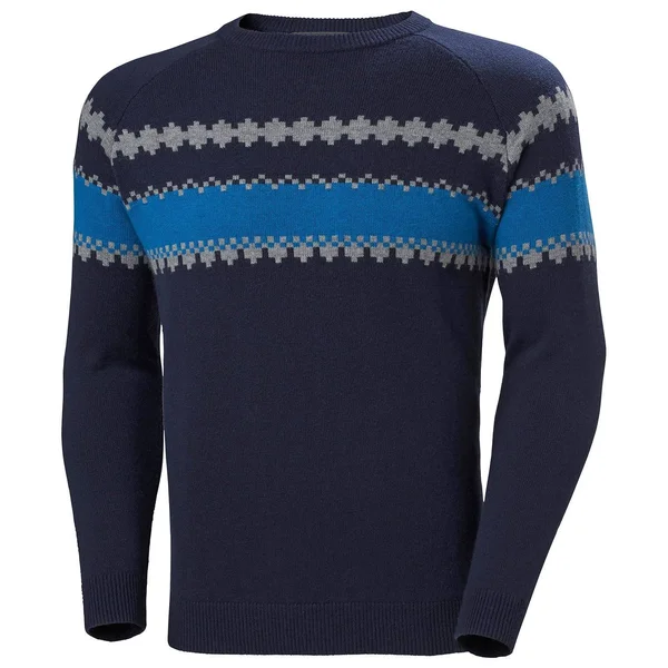 Helly Hansen Wool Knit Sweater Mens Navy L