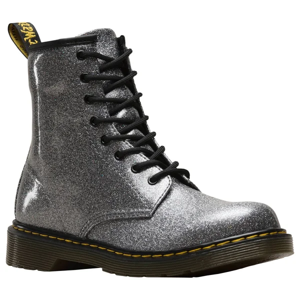 In The Box Dr Martens Gunmetal Coated Glitter Boots Size - 6 Usm, 7