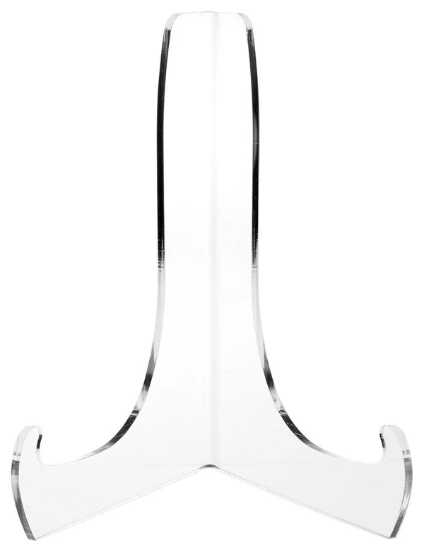 Plymor Clear Acrylic 60-Degree Angle Easel with Shallow Support Ledges, 9x22 H x 7x22 W x 5.75x22 D (3 Pack)