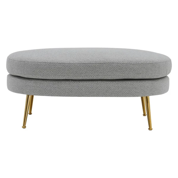 Ruby Fabric Bench - Cardiff Gray