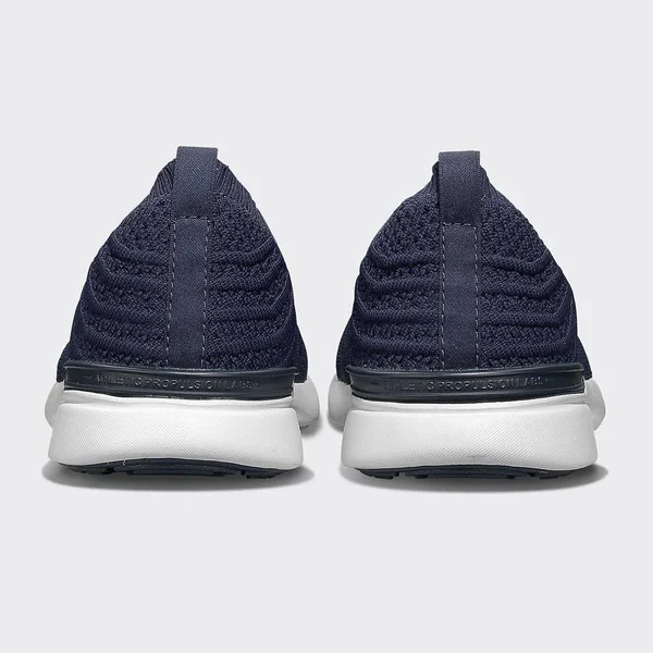 APL Women's Techloom Wave Navy/White Shoes in Size 6.5, Athletic Propulsion Labs