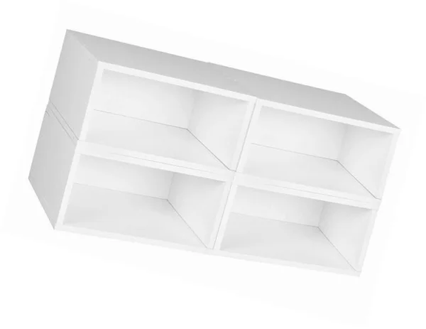 Niche Cubo Storage Set 4 Half Size Cubes - White Wood Grain