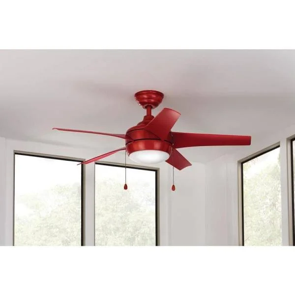 Hampton Bay Windward 44x22 Ceiling Fan - Red