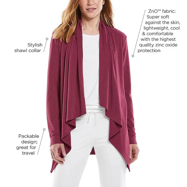 Coolibar - Navy Sun Wrap, X-Small, Navy