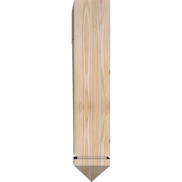 Ekena Millwork BKT06X24X28TRA03SDF 5 1/2x22W x 24x22D x 28x22H Traditional Arts & Crafts Smooth BRACKET - Douglas Fir