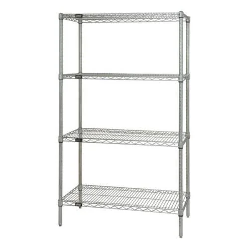 4- Shelf Chrome Wire Shelving Starter Kit - 30 x 42 x 63 in. BE1409747