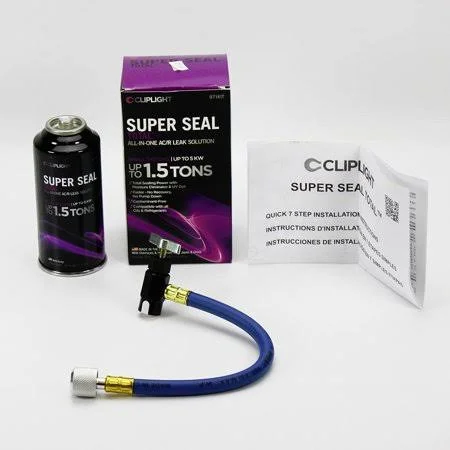 Cliplight Super Seal Total 971KIT - Permanently Seals & Prevents Leaks in A/C & Refrigeration Systems - Up to 1.5 Tons b