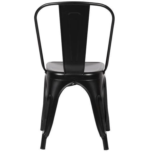 Edgemod Trattoria Side Chair - Polished Gunmetal