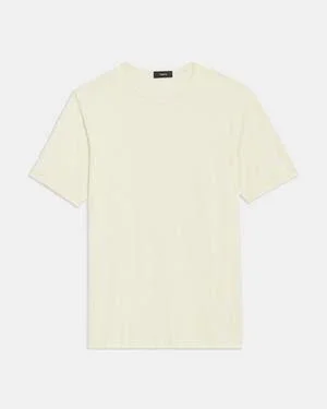 Theory Men's Precise Luxe Cotton Short-Sleeve Tee - Drift, Men's, S