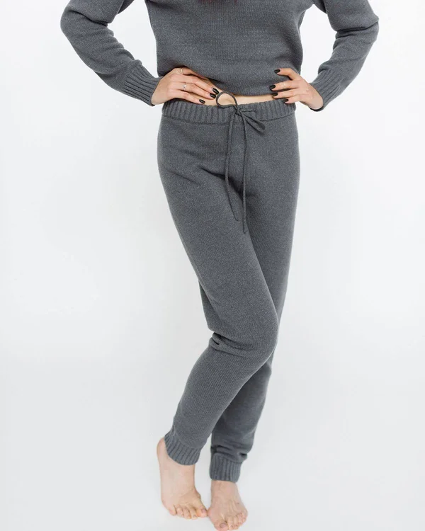 Faux Cashmere Fontaleoni Jogger Small - Black by Pudus Lifestyle Co.