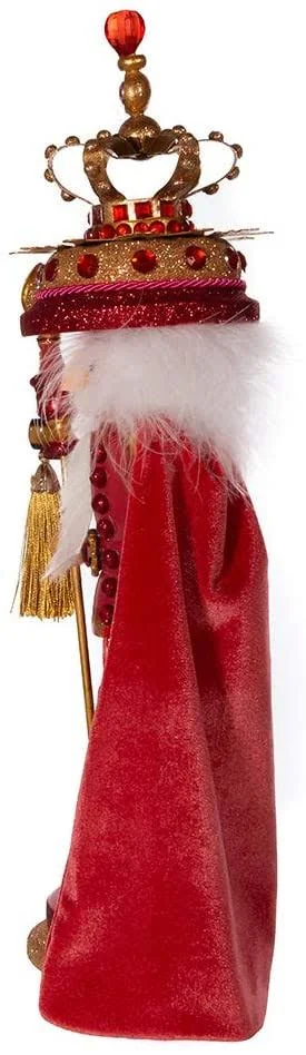 Kurt Adler 18x22 Hollywood Coral King Nutcracker