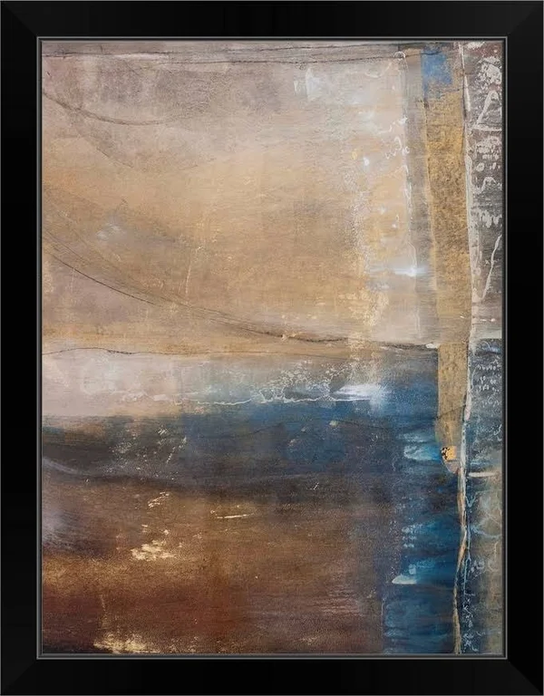 Kinetic Stone I, Black Framed Wall Art, 18x24, Great Big Canvas