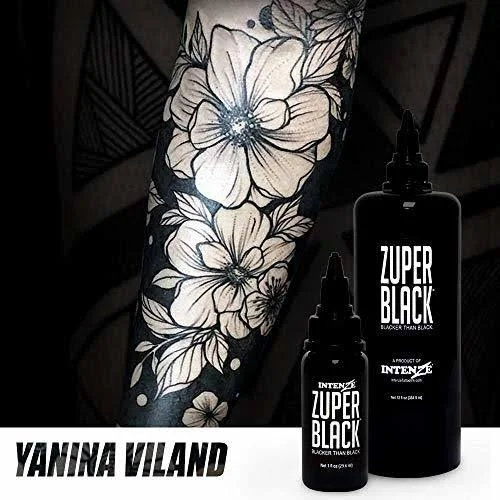 Intenze Professional Tattoo Ink Zuper Black 12 oz