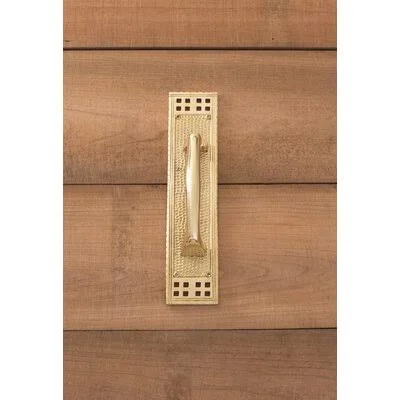 Brass Accents Arts & Crafts Pull Back Plate Finish: Polished Brass A05-P5351-MSS-605