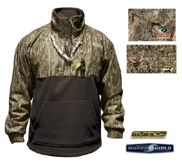 Drake MST Youth Eqwader Quarter Zip - MossyOak Bottomland, 12