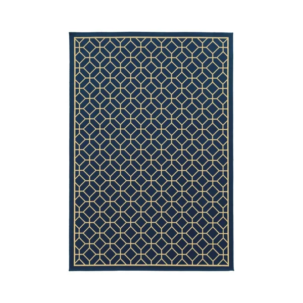 Oriental Weavers Riviera 4771G Navy Area Rug 7&10x22 x 10&10x22