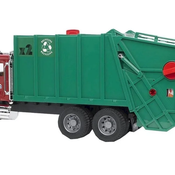 Bruder 02812 Mack Granite Garbage Truck (Ruby Red-Green)