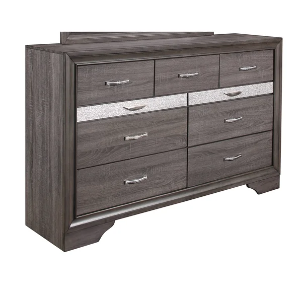 Global Furniture USA Seville Grey Dresser - 6-Drawer