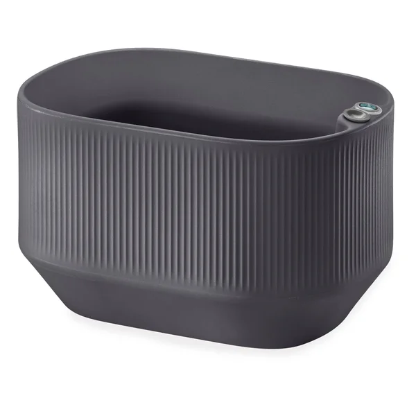 Mod Self-Watering Planter - 20x22x14x22x12x22 - Slate, Crescent Garden