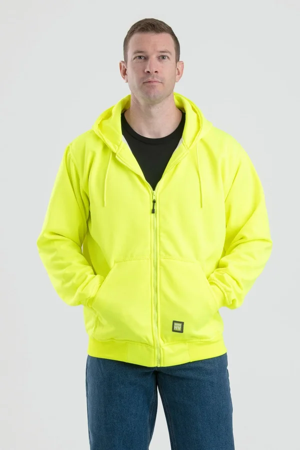 Berne Men's Thermal Lined Hooded Sweatshirt - Orange - 6XL - Regular