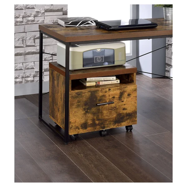1 Drawer File Cabinet Oak - Acme Furniture