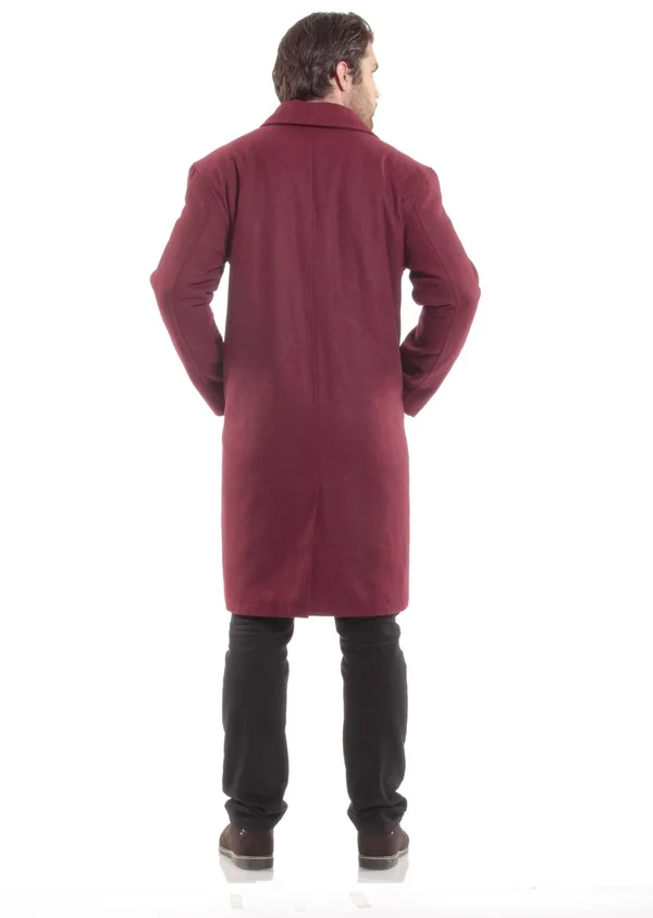 Alpine Swiss Zach Mens Wool Trench Coat Knee Length Overcoat
