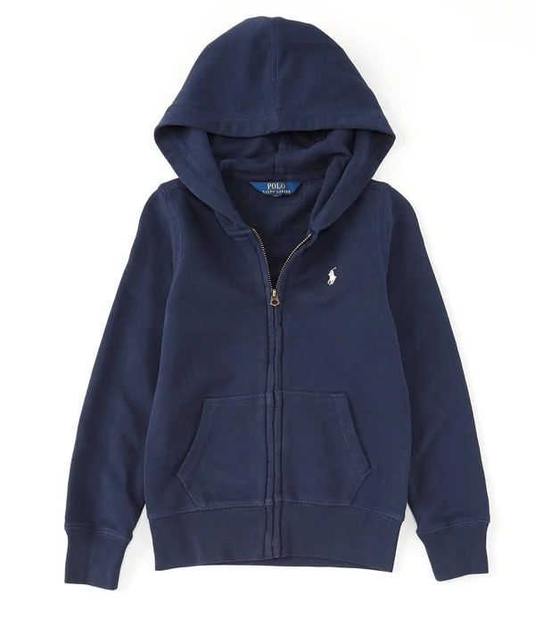 Polo Ralph Lauren Big Girls French Terry Hoodie - French Navy