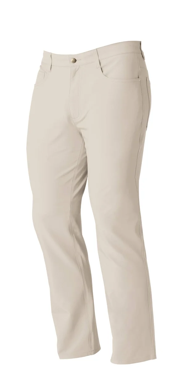 FootJoy Men's 5-Pocket AF Golf Pants - Size 35, Stone