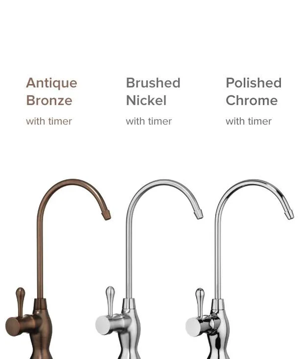 Brondell - Water Filter Faucet in Brushed Nickel - Universal Sink Faucet for Water Filtration Systems - REVERSE Osmosis, Ro, Unde