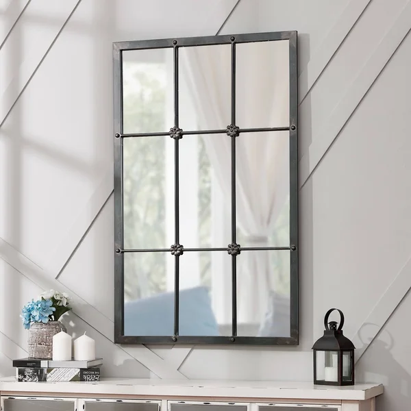FirsTime & Co Homestead Manor Window Mirror - Gray