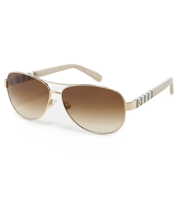 Kate Spade Dalia/S US 0NTI-HA Brown Havana Aviator Sunglasses