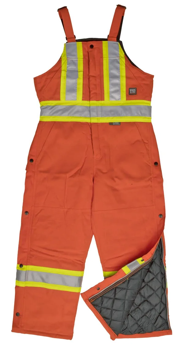 Work King Men's Insulated Safety Overall Orange Xs