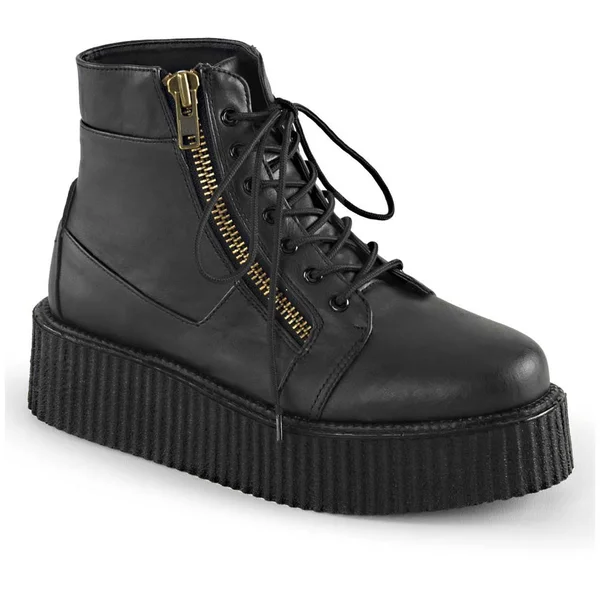 Demonia - V-CREEPER-571 10 - Black Vegan Leather