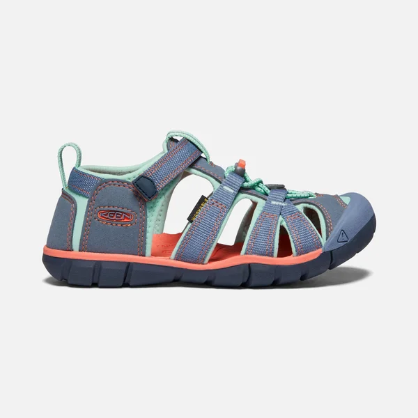 Keen Youth Seacamp II CNX Sandal - 7 - Flint Stone - Ocean Wave