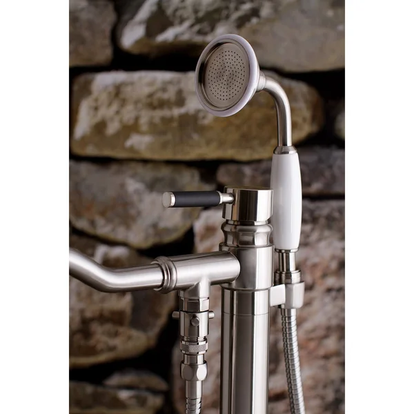 Kingston Brass KS7135DKL Kaiser Freestanding Tub Faucet with Hand Shower - Oil Rubbed Bronze