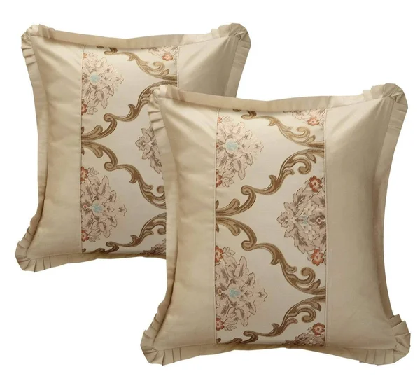 Chic Home Aubrey 9 Piece Comforter Set Jacquard Bedding Gold, Queen