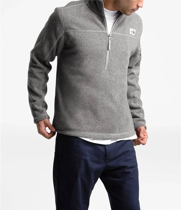 The North Face Gordon Lyons 1/4-Zip Fleece Pullover - Men's Root Brown Dark Heather, XXL