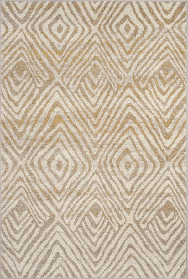 Safavieh Amsterdam AMS106A Ivory, Mauve Rug 6&7x22 x 6&7x22 Square